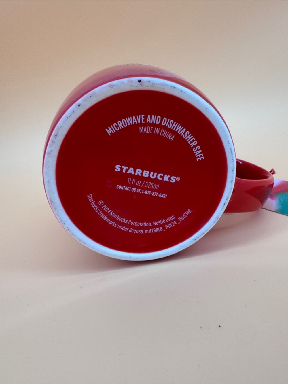 Starbucks Holiday 2024 11 fl oz Red Ceramic Coffee Mug Cup Christmas - Picture 6 of 11
